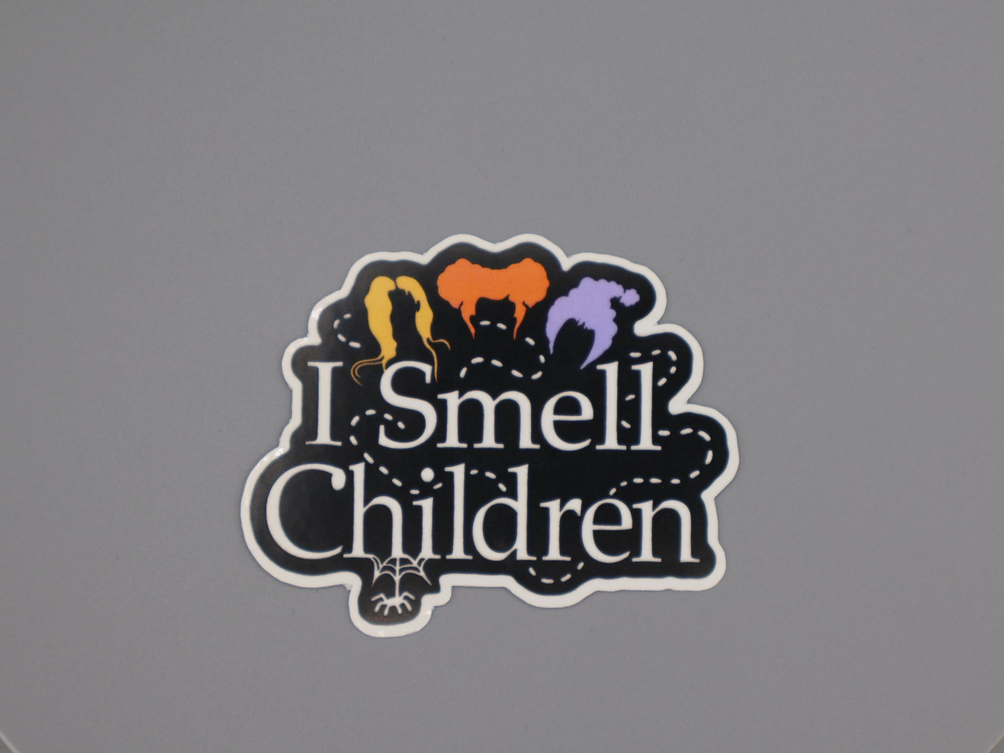 "I Smell Children" Custom Hocus Pocus Sticker, 3" Halloween Witch Vibrant Color, High Quality