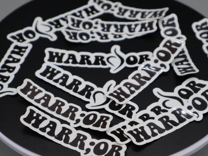 Warrior Stickers - NEDA Stickers - Mental Health Awareness