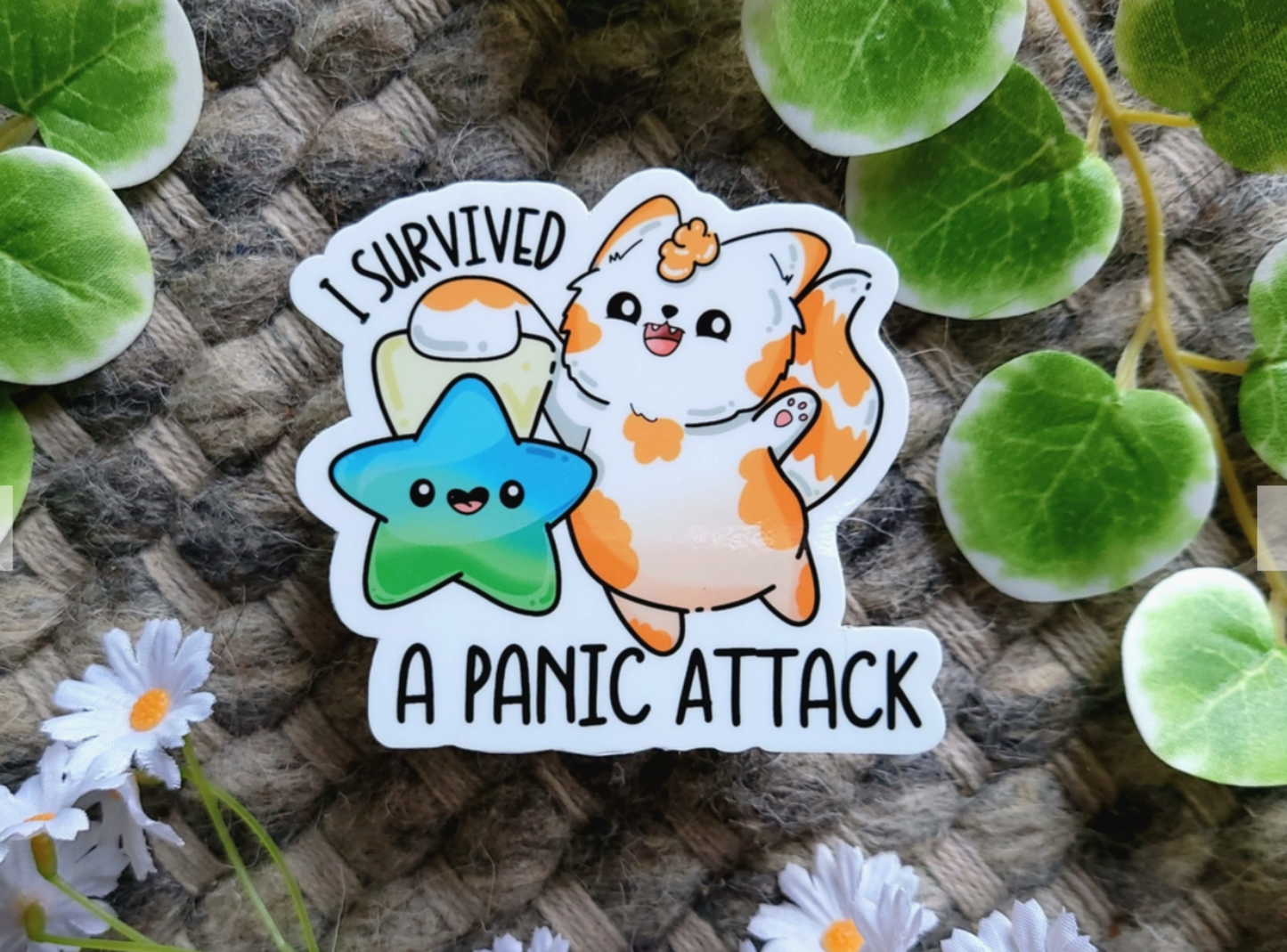 sticker I survived a panic attack