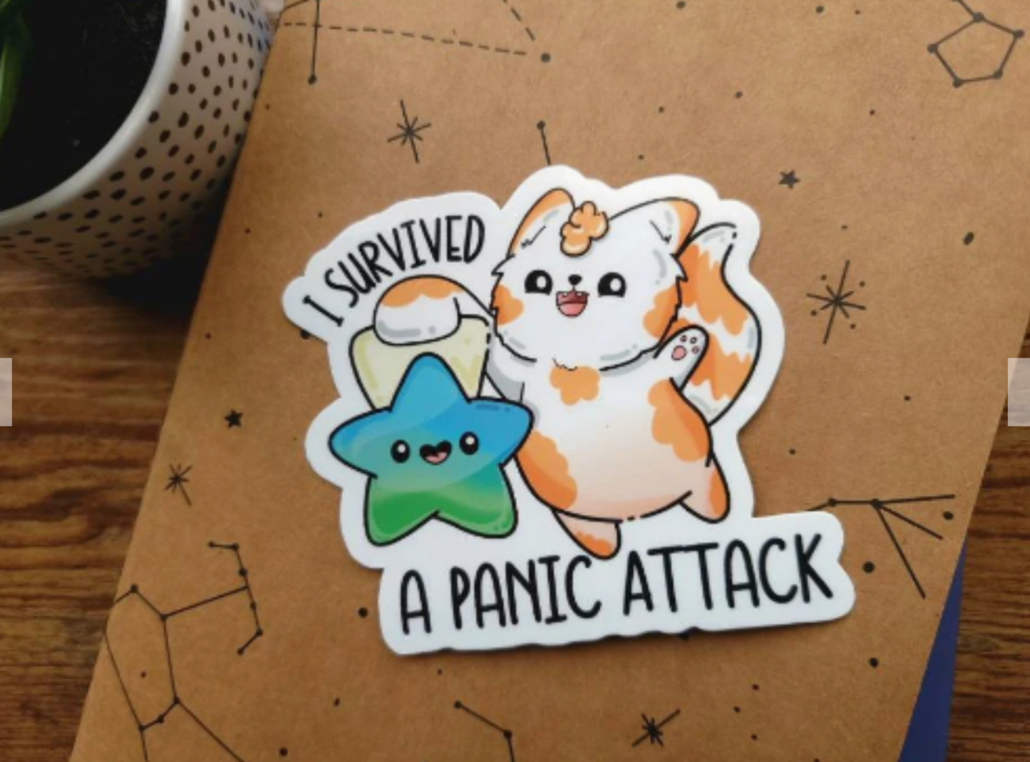 sticker I survived a panic attack