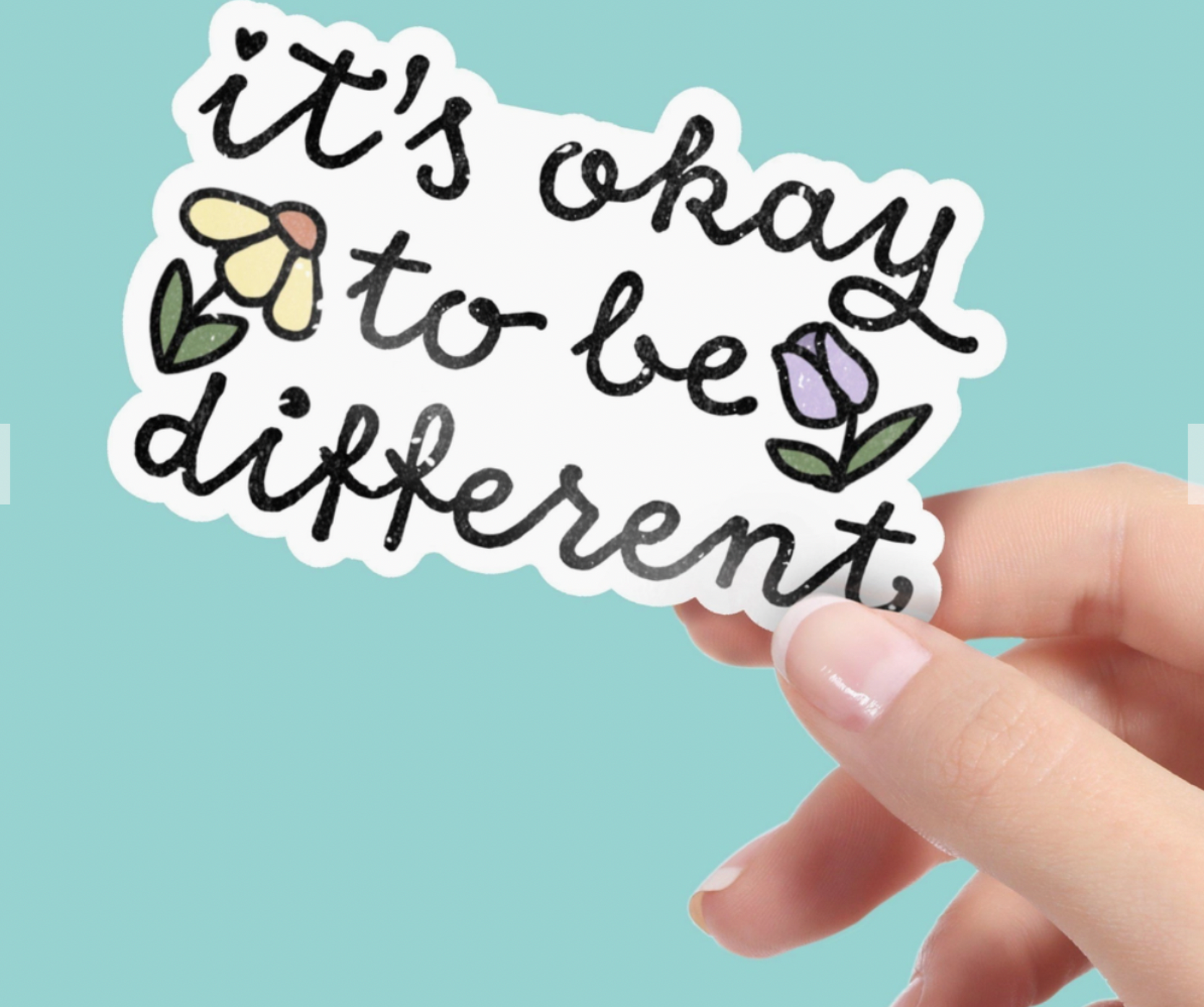sticker It's ok to be different
